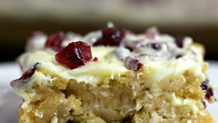 cranberry bliss bar-side shot