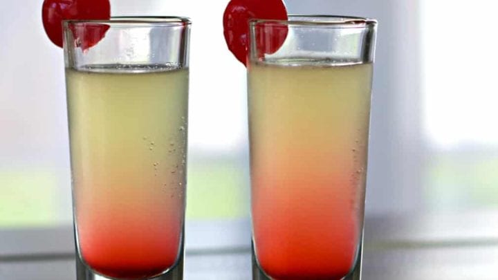 pineapple upside down cake shot
