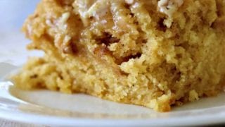 single serving of sweet potato dessert
