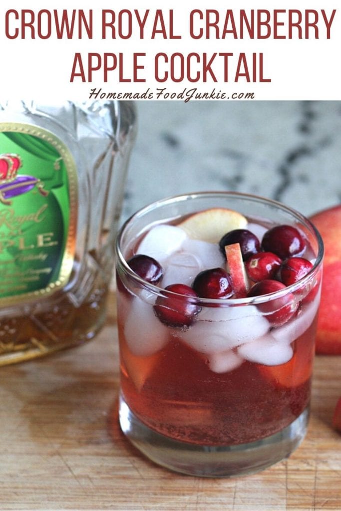 Crown royal apple cranberry cocktail-pin image