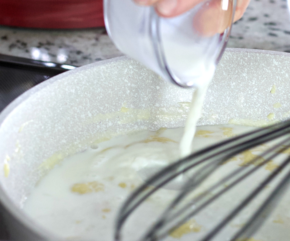 making a cheese sauce