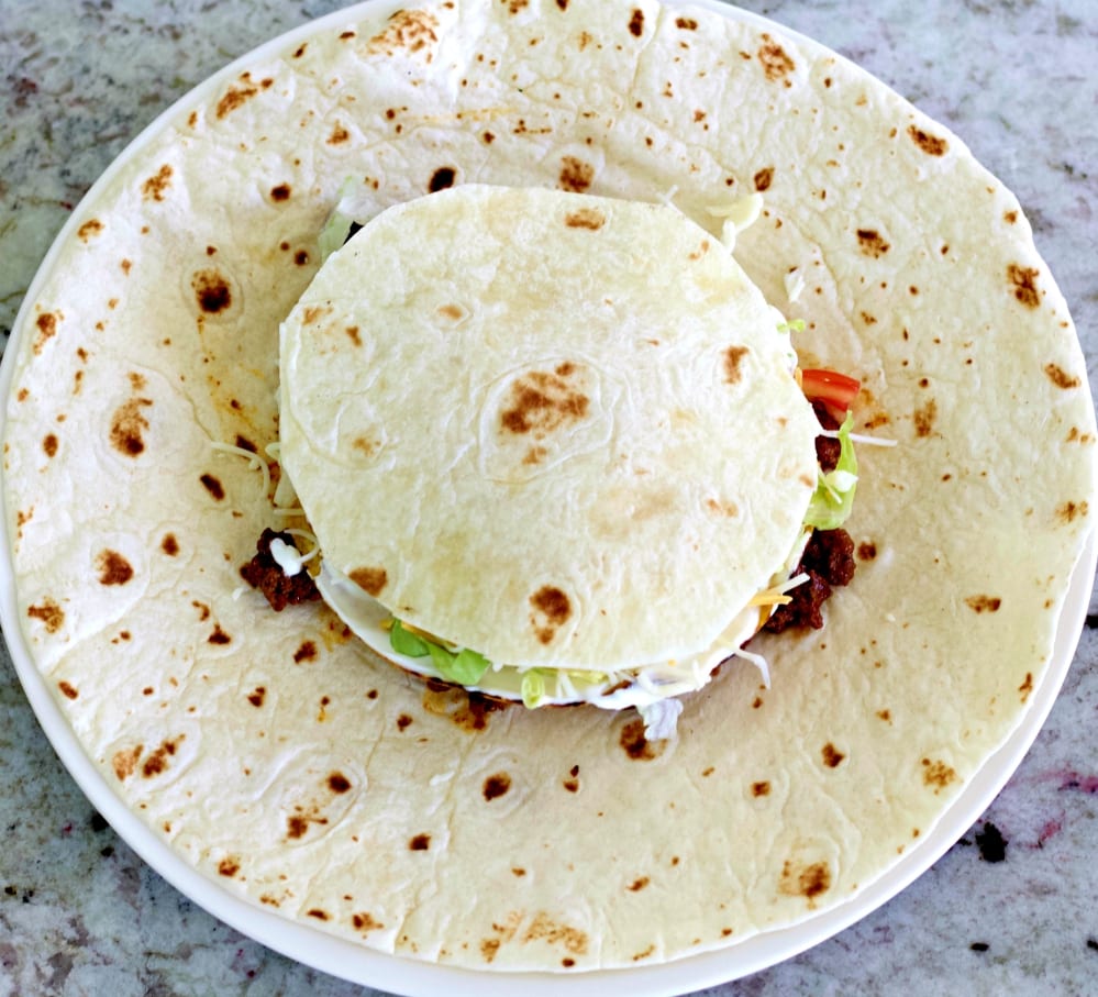 top with a small tortilla