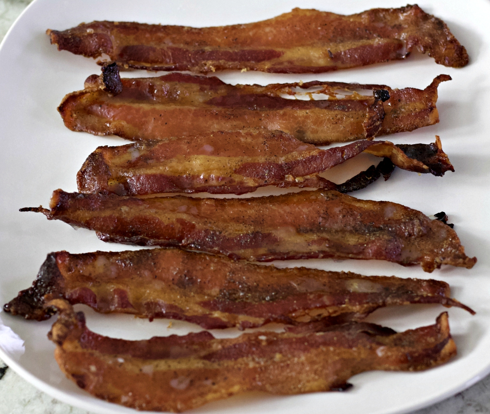 strips of candied bacon