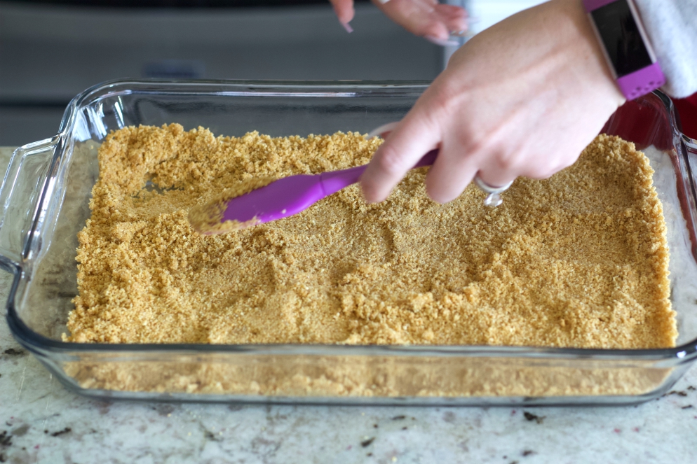 pressing in graham cracker crust