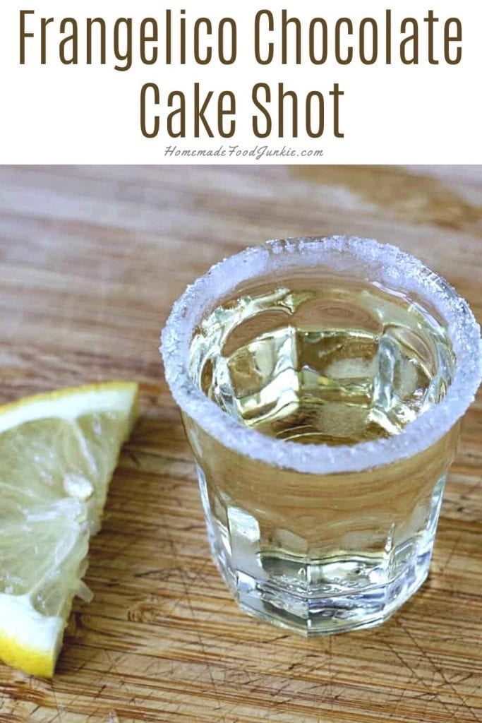 Frangelico chocolate cake shot-pin image