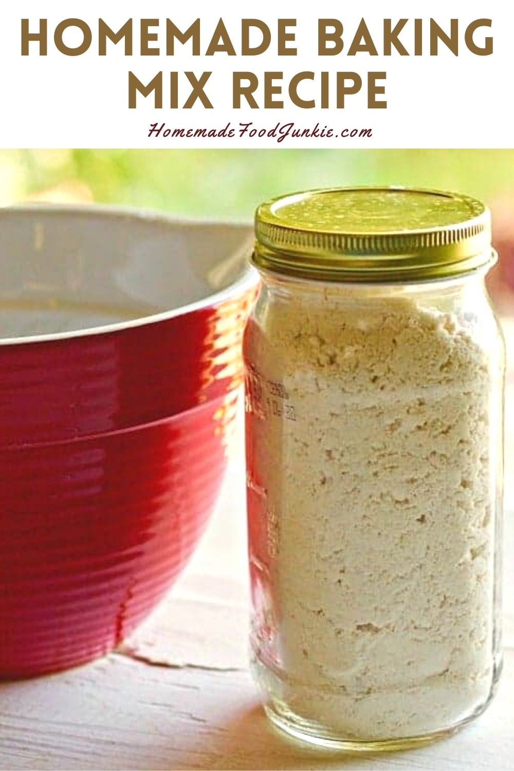 Homemade baking mix recipe-pin image