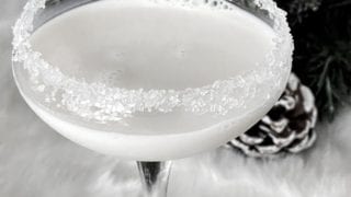 Winter Cocktail with vodka and rumchata