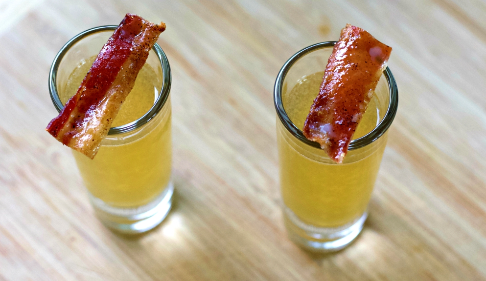 breakfast shot with bacon
