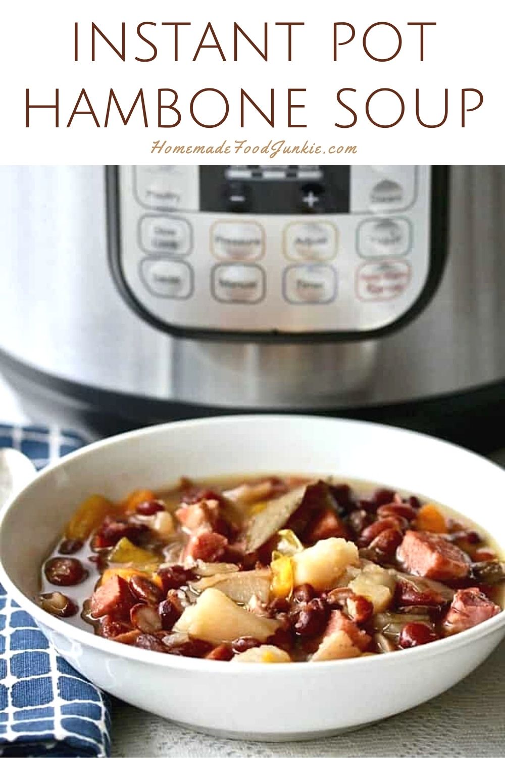 Instant pot hambone soup-pin image