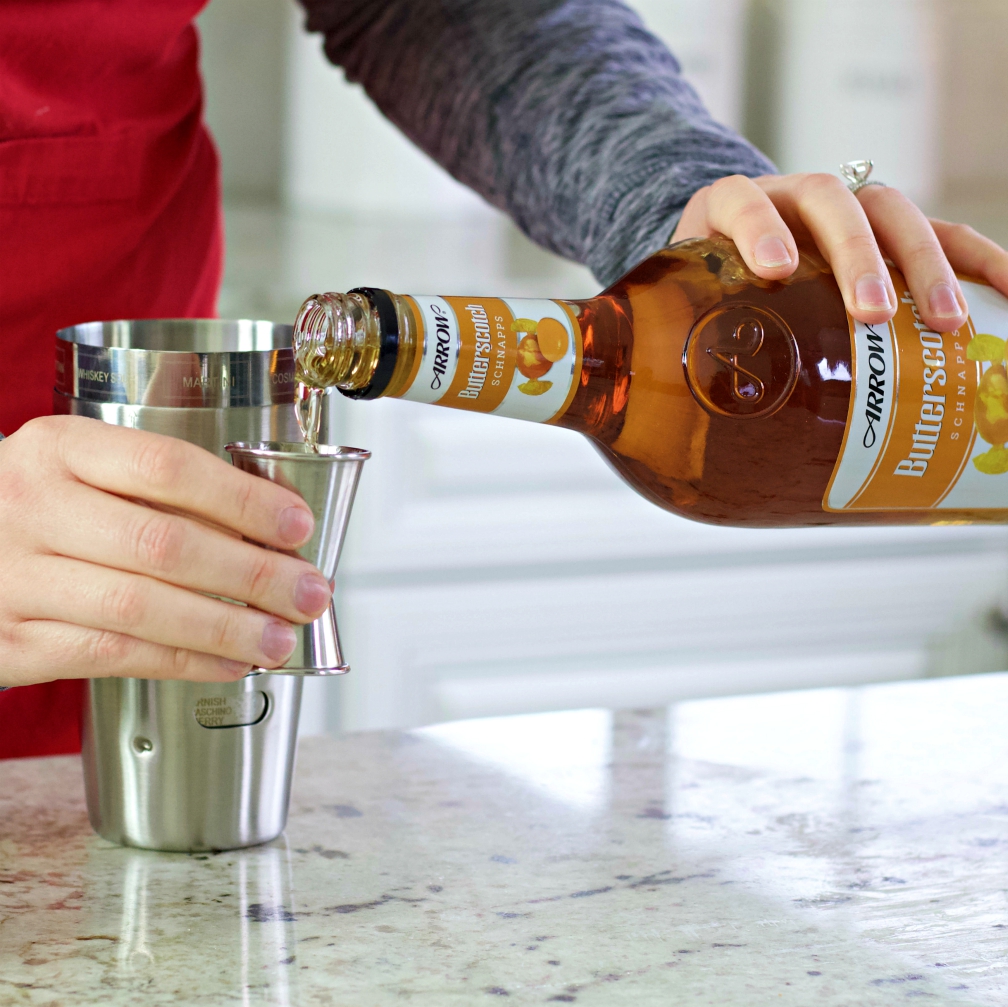 measure and pour butterscotch schnapps