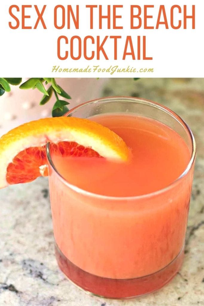 Sex on the beach cocktail-pin image
