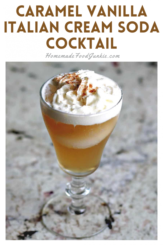 Cinnamon Toast Crunch Shot Recipe 3 Caramel vanilla Italian cream soda cocktail-pin image