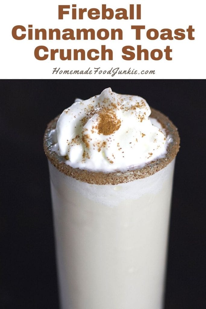 Fireball cinnamon toast crunch shot-pin image