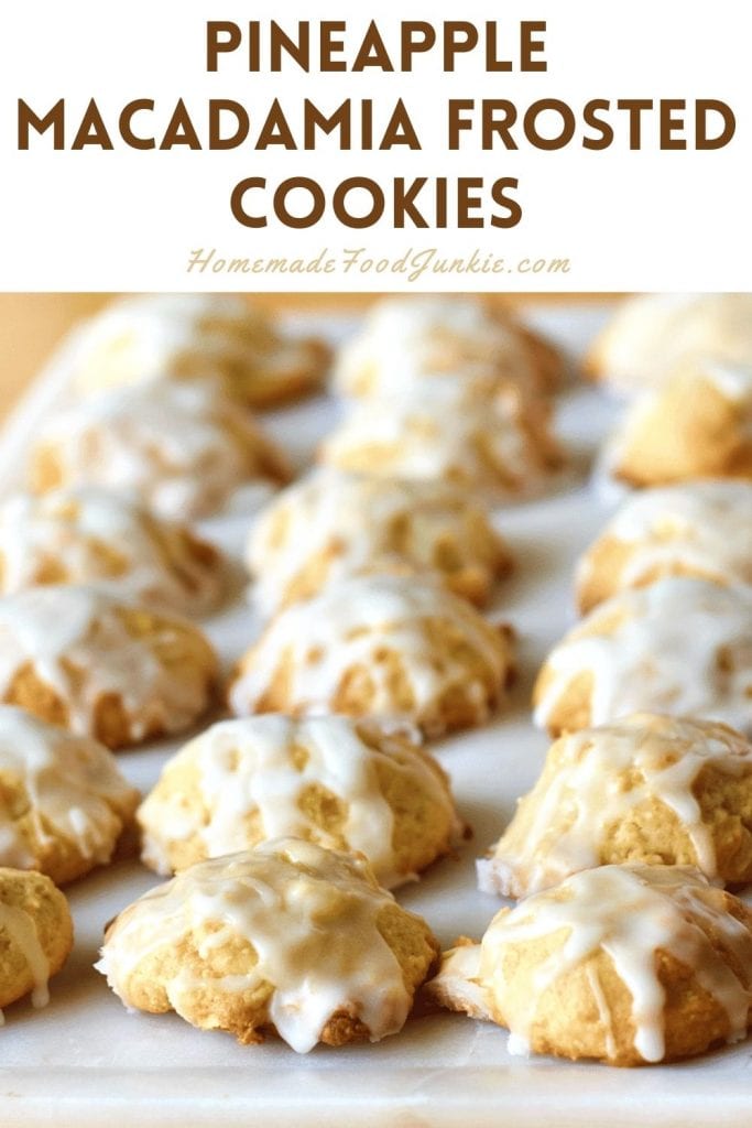 Simple Lemon Crinkle Cookies Recipe 5 Pineapple macadamia frosted cookies-pin image