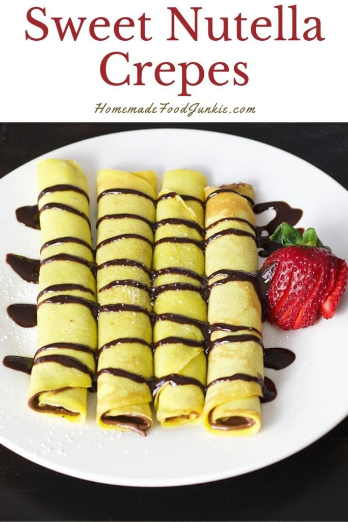 Sweet nutella crepes-pin image