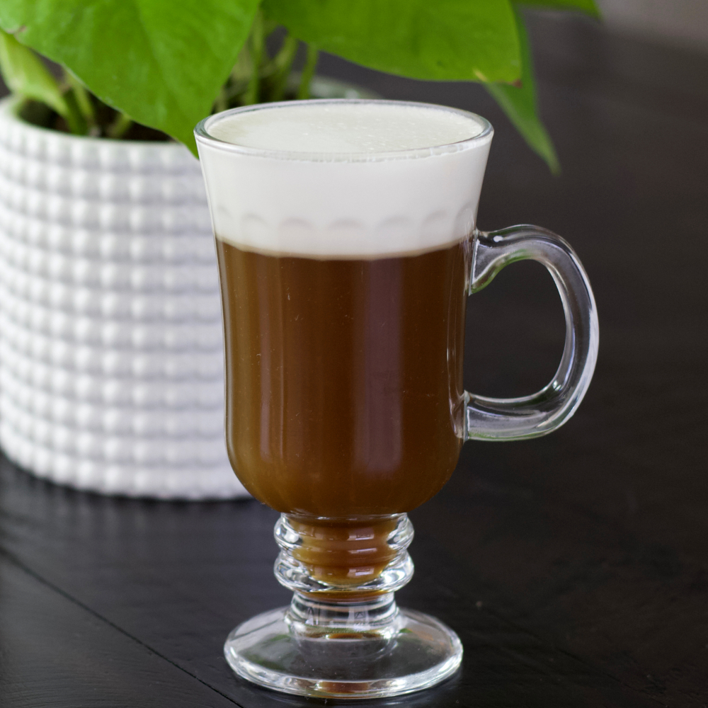 fron view of Irish coffee
