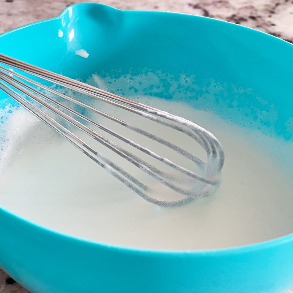 whisking cream