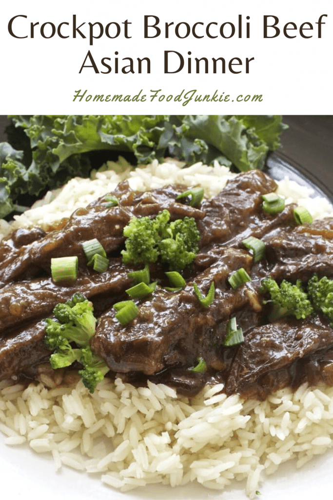 Crockpot broccoli beef Asian dinner-pin image