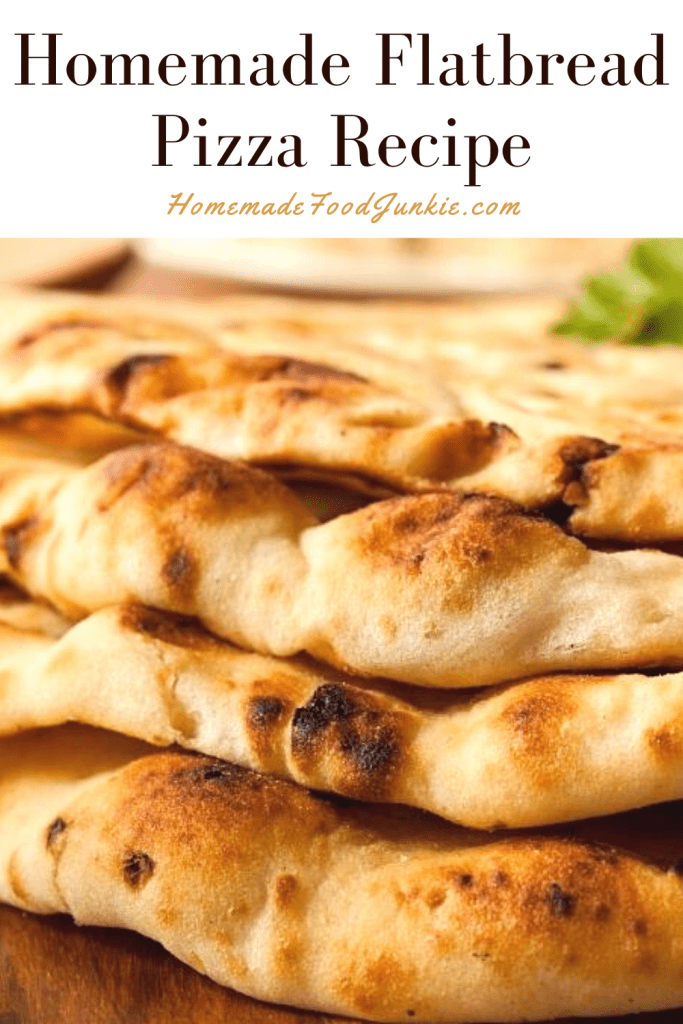 Homemade Flatbread Pizza Recipe-pin image