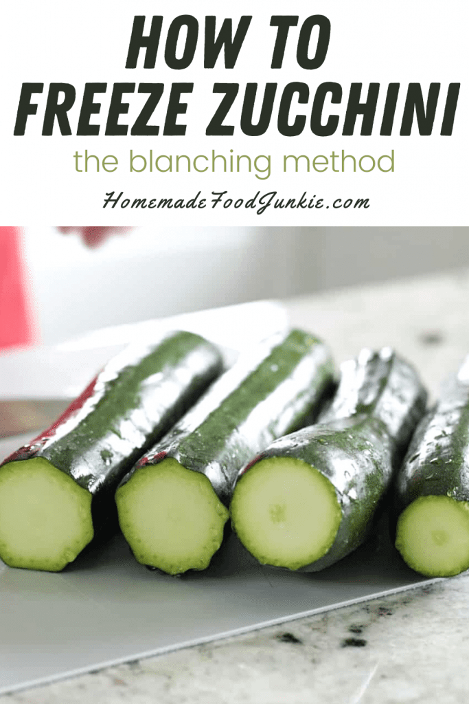 How to freeze zucchini the blanching method-pin image