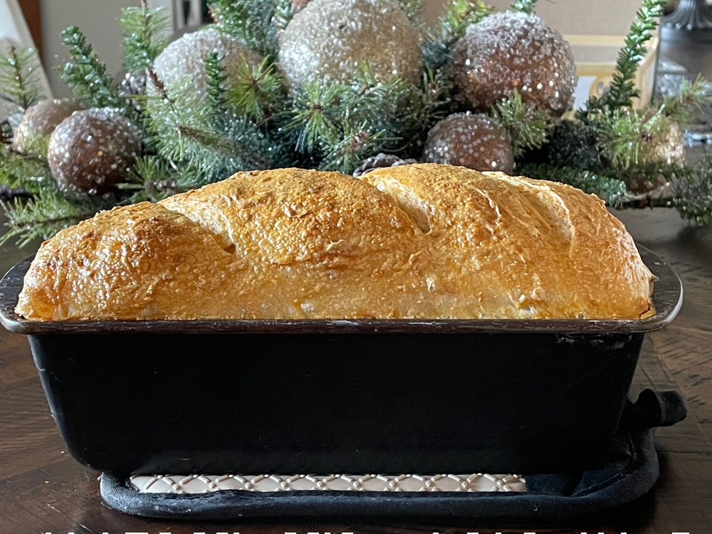 baked loaf-oatmeal sourdough bread