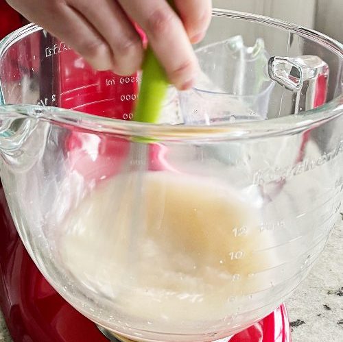 making flatbread-soaking yeast