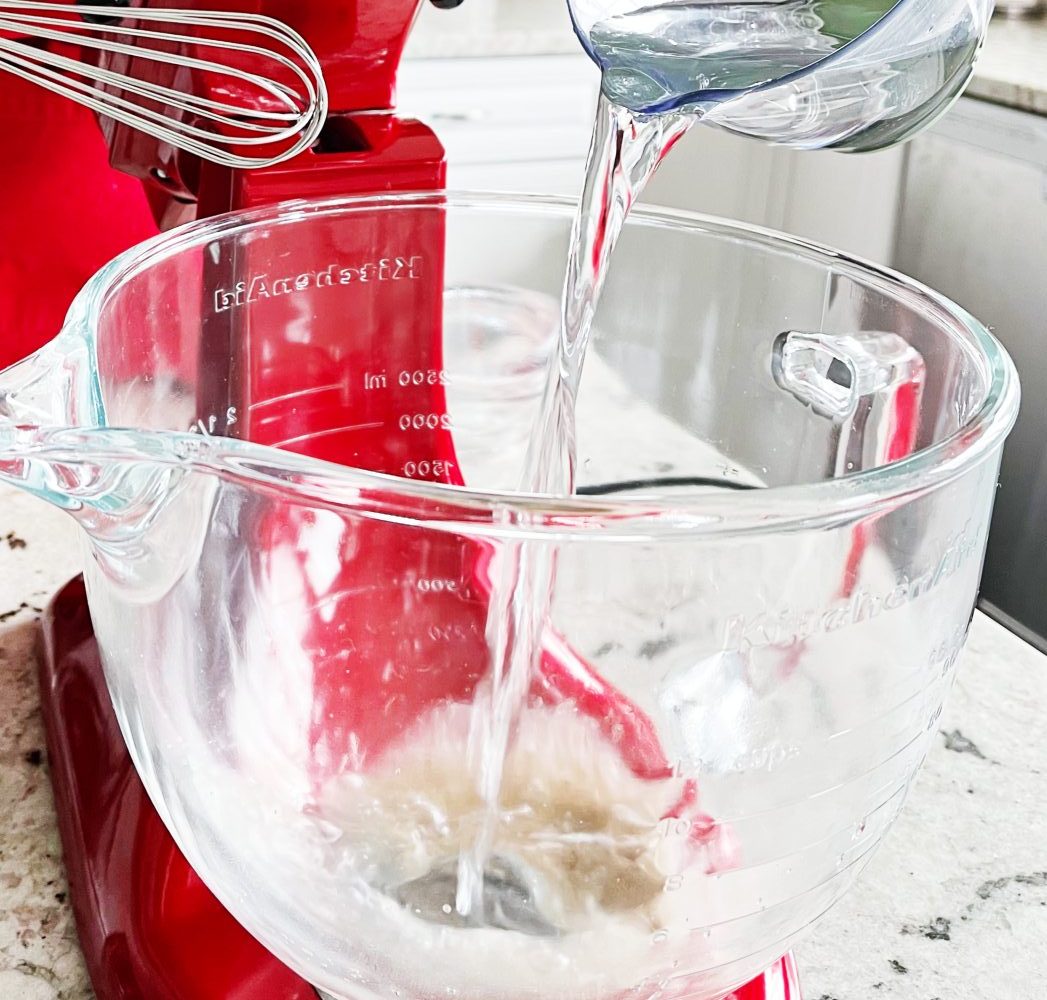 mixing yeast