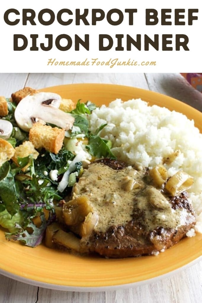 Crockpot beef dijon dinner-pin image