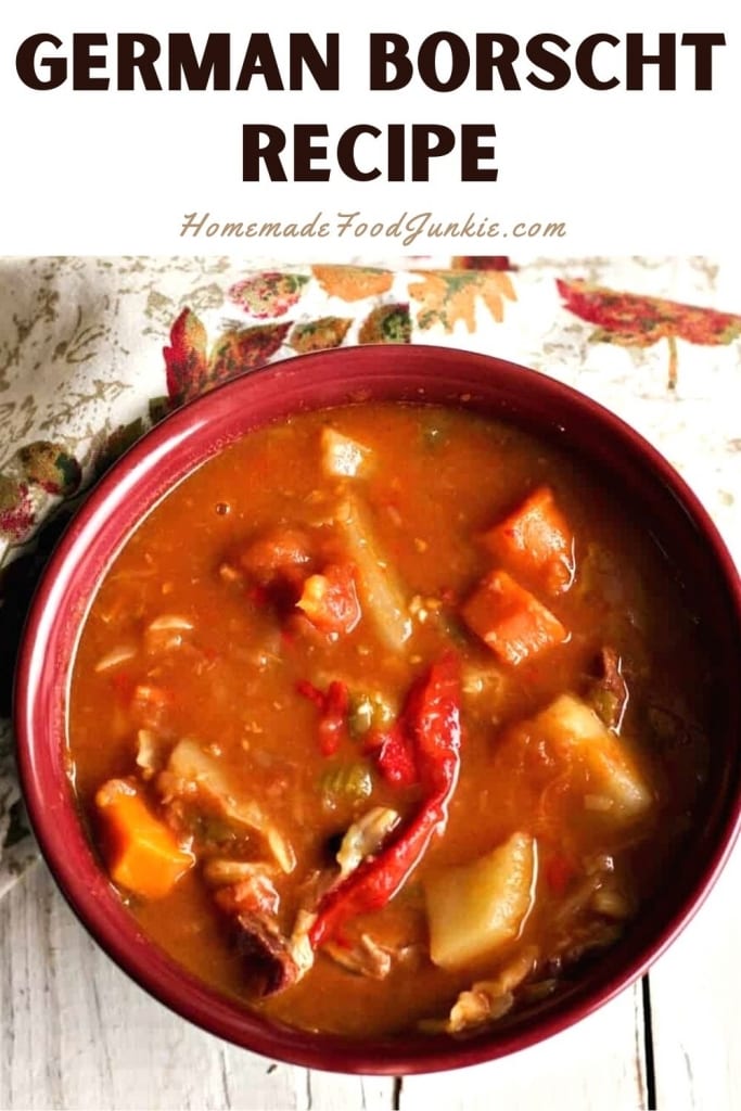 German borscht recipe-pin image