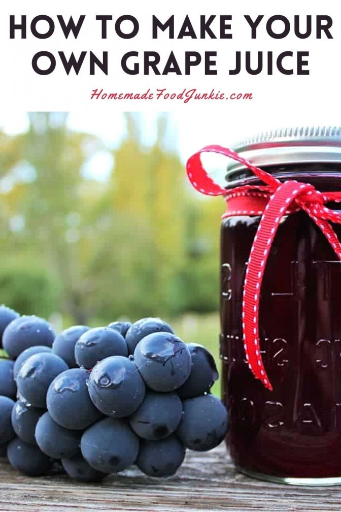 How to make your own grape juice-pin image