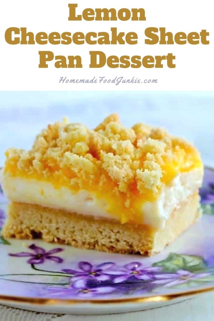 Best Ever Pecan Pie Bars Recipe 5 Lemon cheesecake sheet pan dessert-pin image