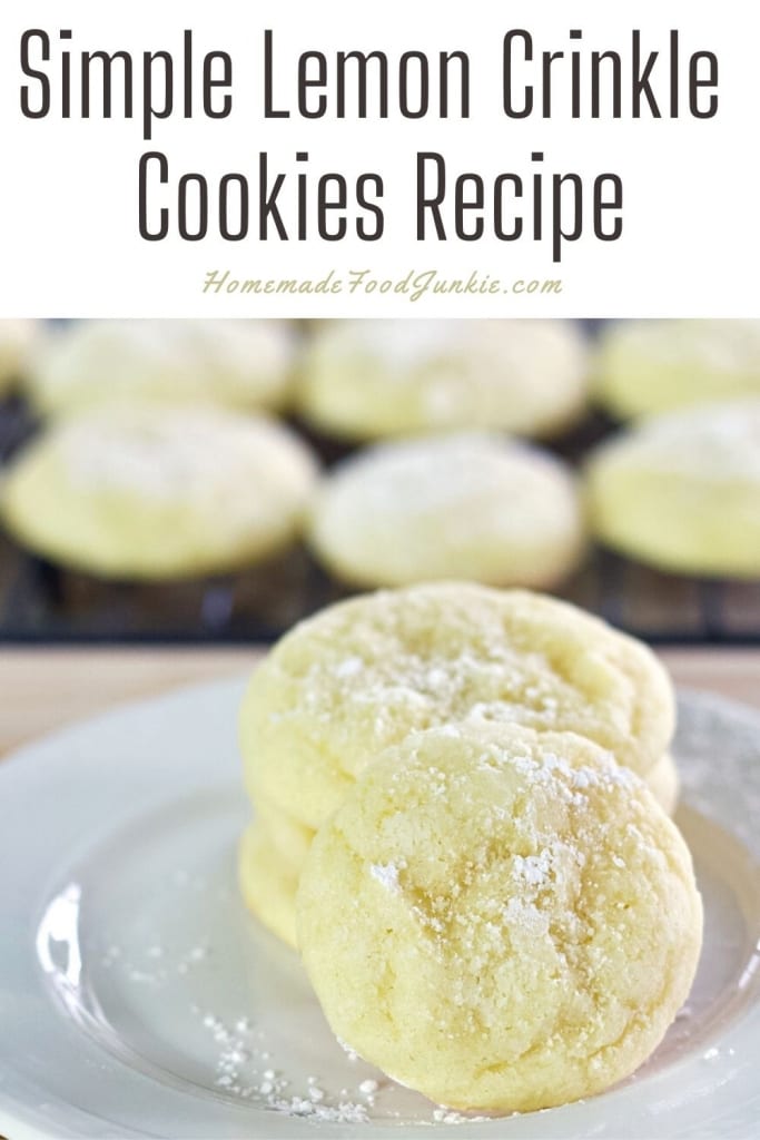 Simple Lemon Crinkle Cookies Recipe 19 Simple lemon crinkle cookies recipe-pin image