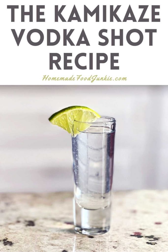 The kamikaze vodka shot recipe-pin image