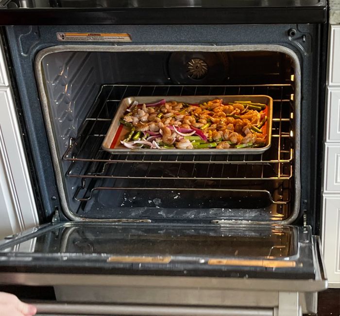 Mediterranean Shrimp Sheet Pan Dinner 19 shrimp sheet pan dinner in oven