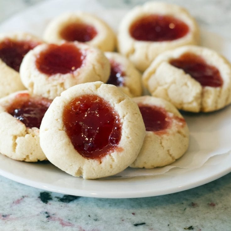 gluten free thumbprint cookies