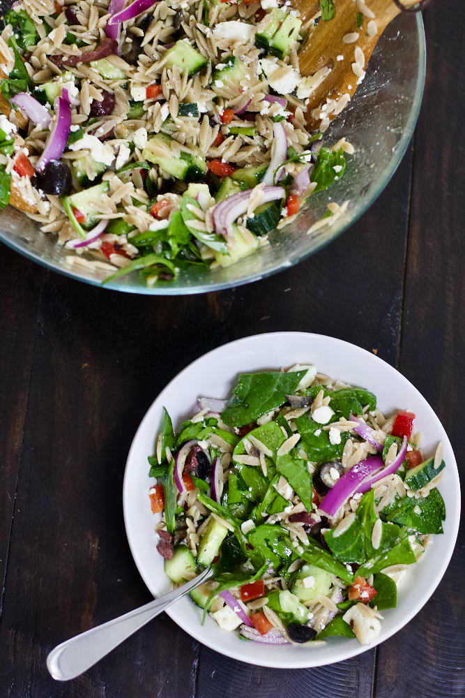 Delicious Greek Orzo Salad with Feta 8 Greek orzo salad with Feta