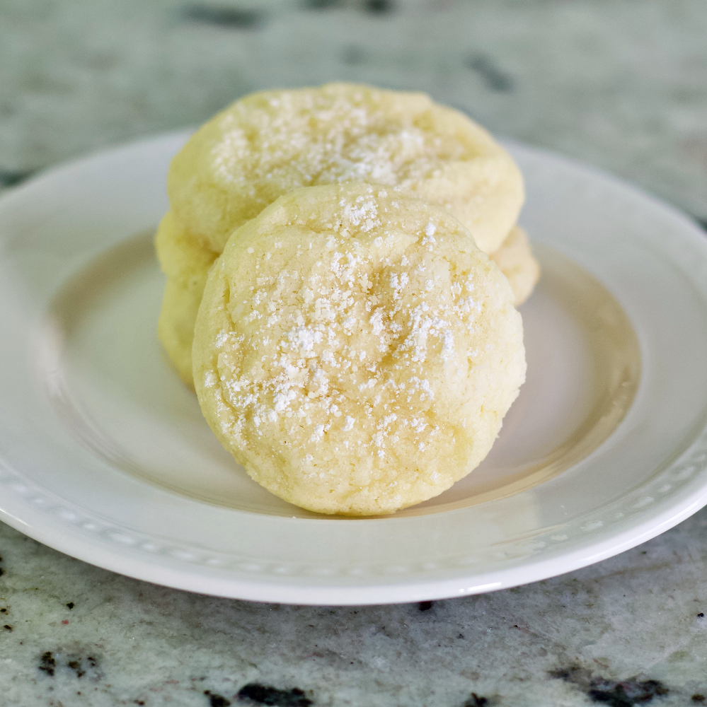 Simple Lemon Crinkle Cookies Recipe 2 lemon cookies