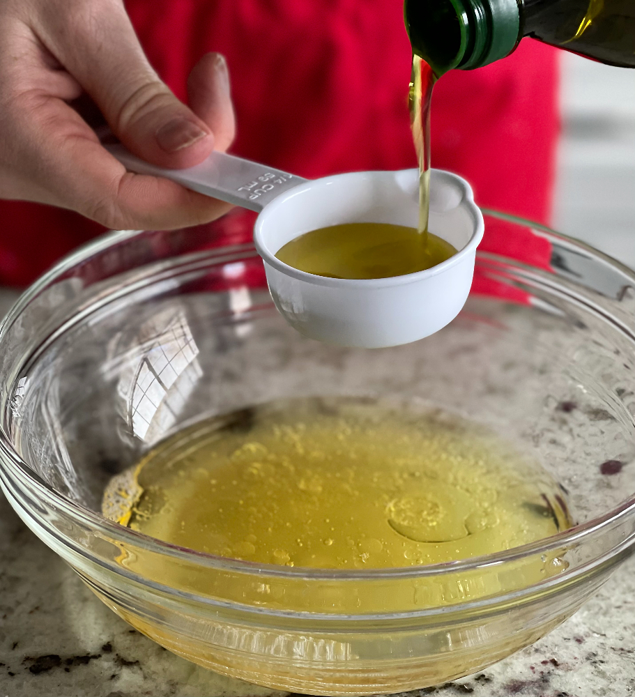 pouring oil