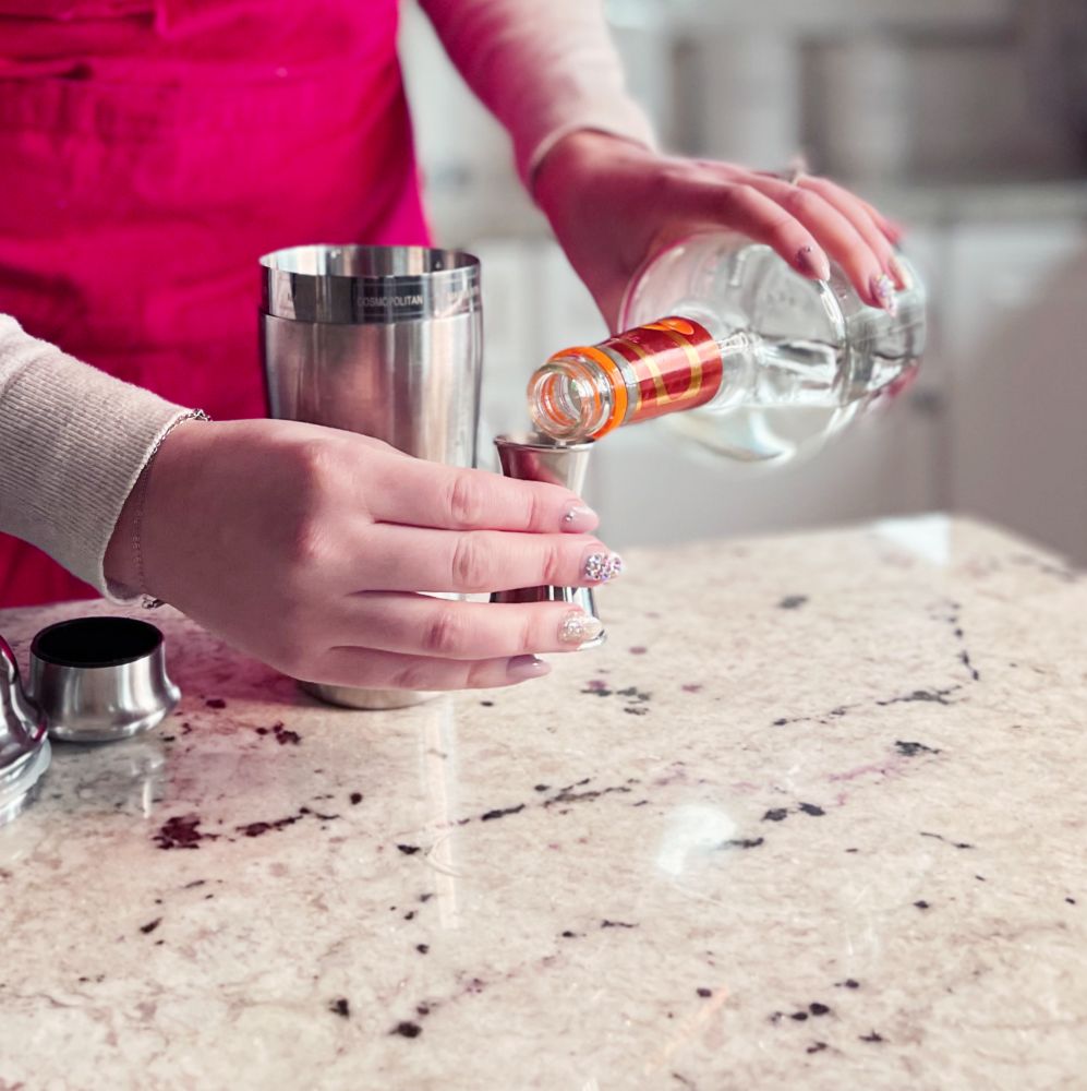 pouring triple sec