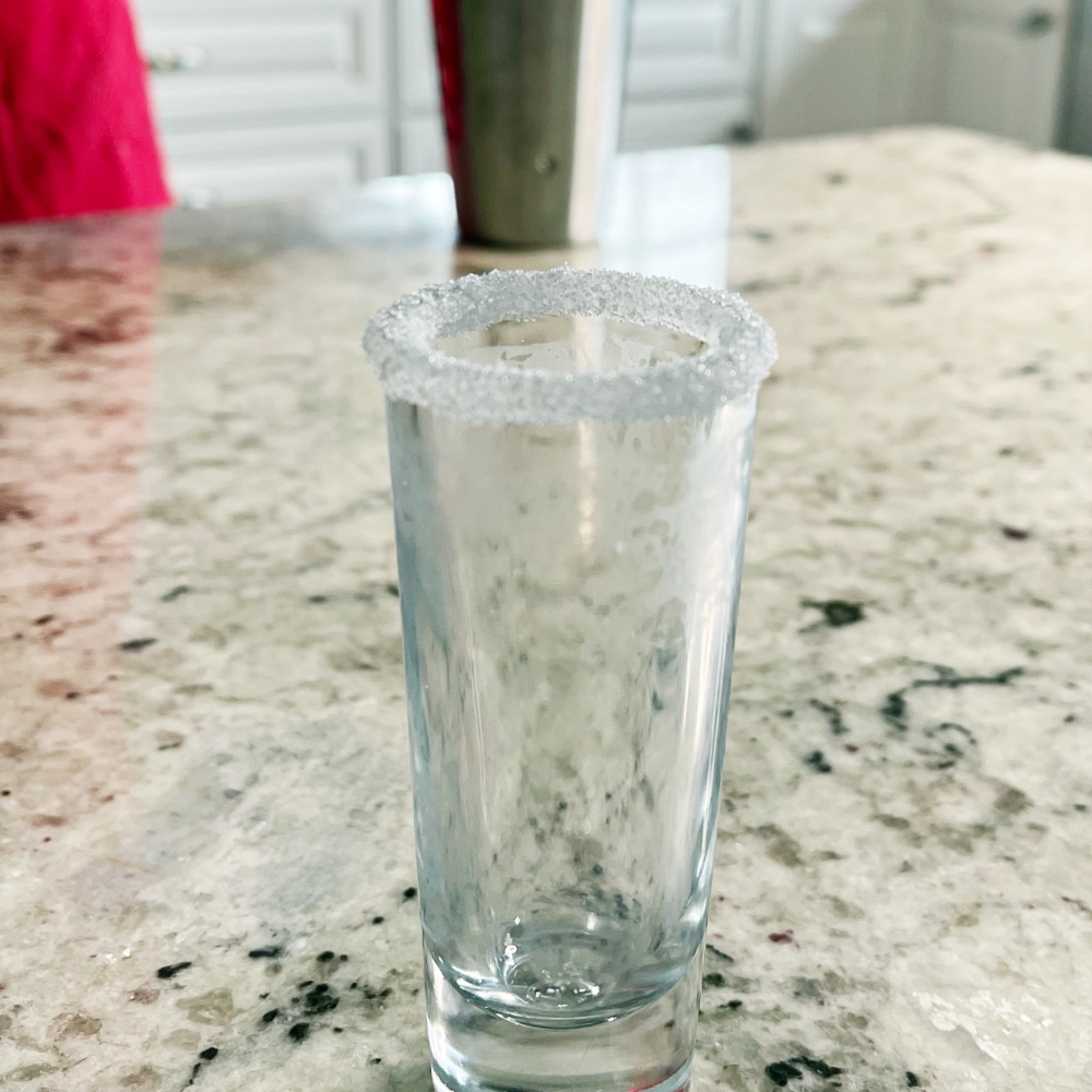 rimmed shot glass