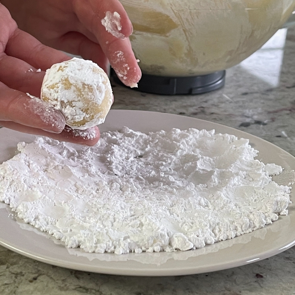Simple Lemon Crinkle Cookies Recipe 14 lemon cookie dough rolled in powdered sugar