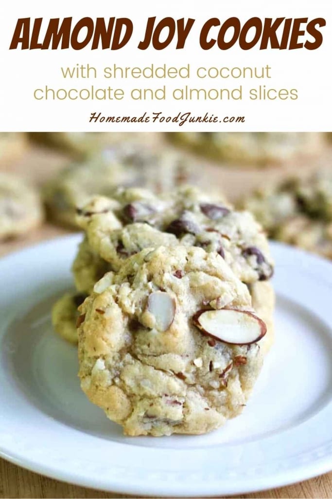 No Bake Cookies Recipe 2 Almond joy cookies-pin image