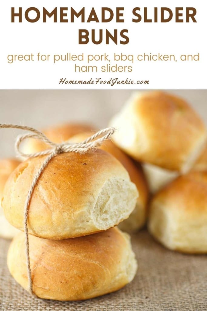 Homemade slider buns-pin image