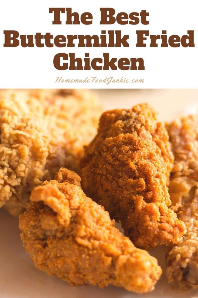 The best buttermilk fried chicken-pin image
