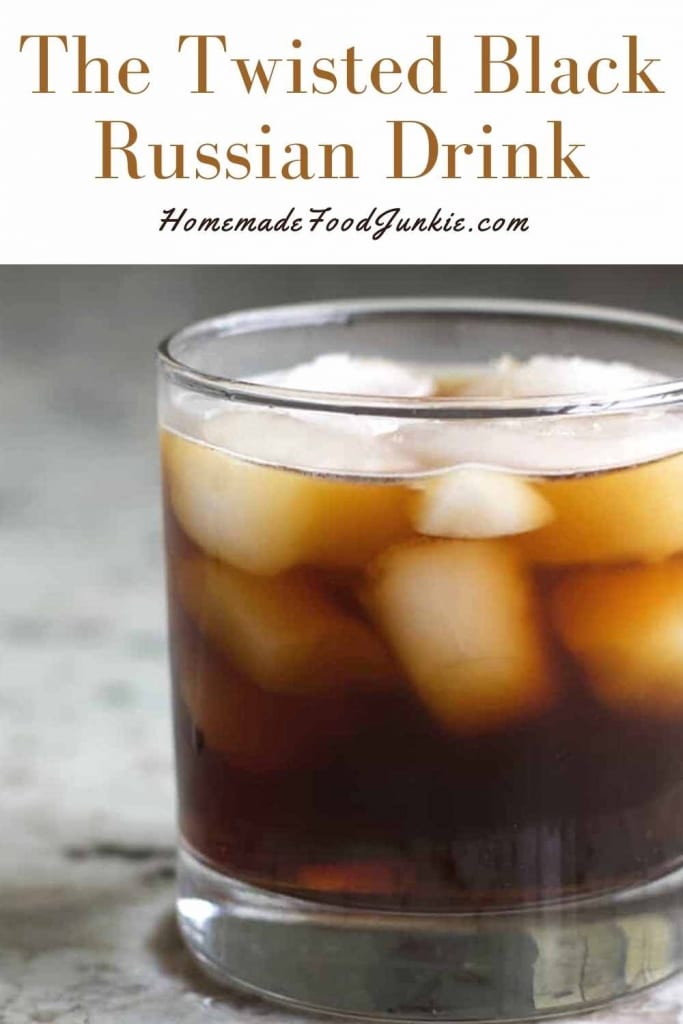 How To Make Iced Coffee 7 The twisted black russian drink-pin image