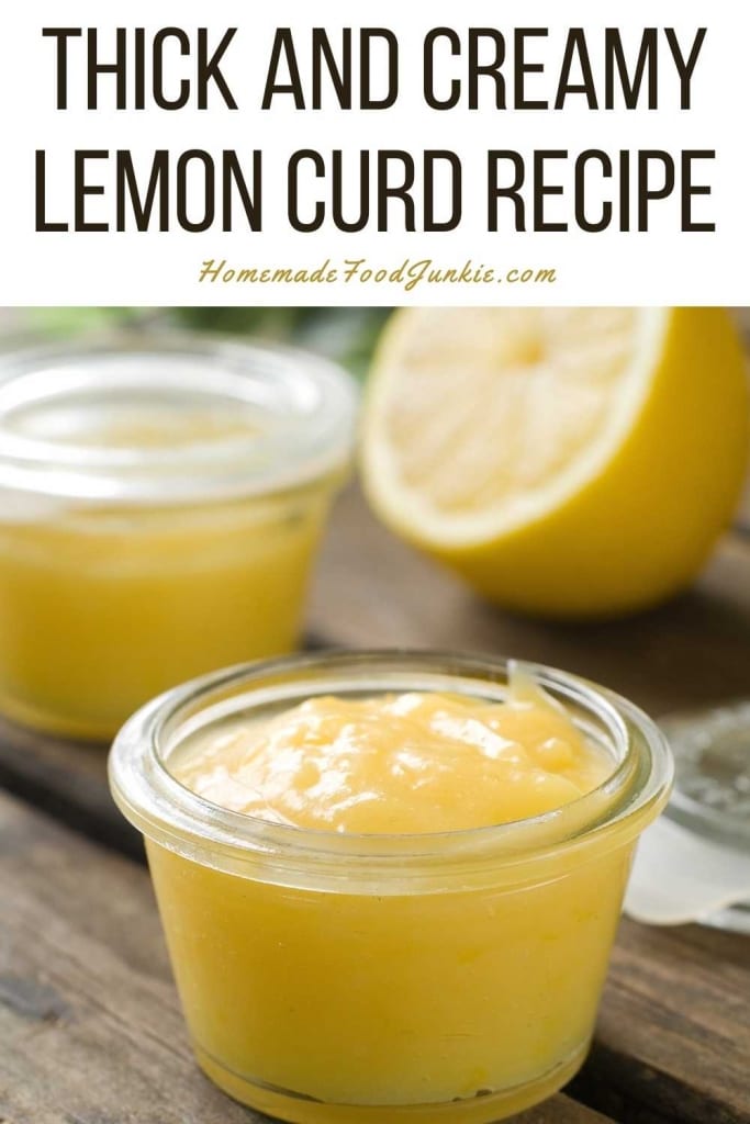 Thick and creamy lemon curd recipe-pin image