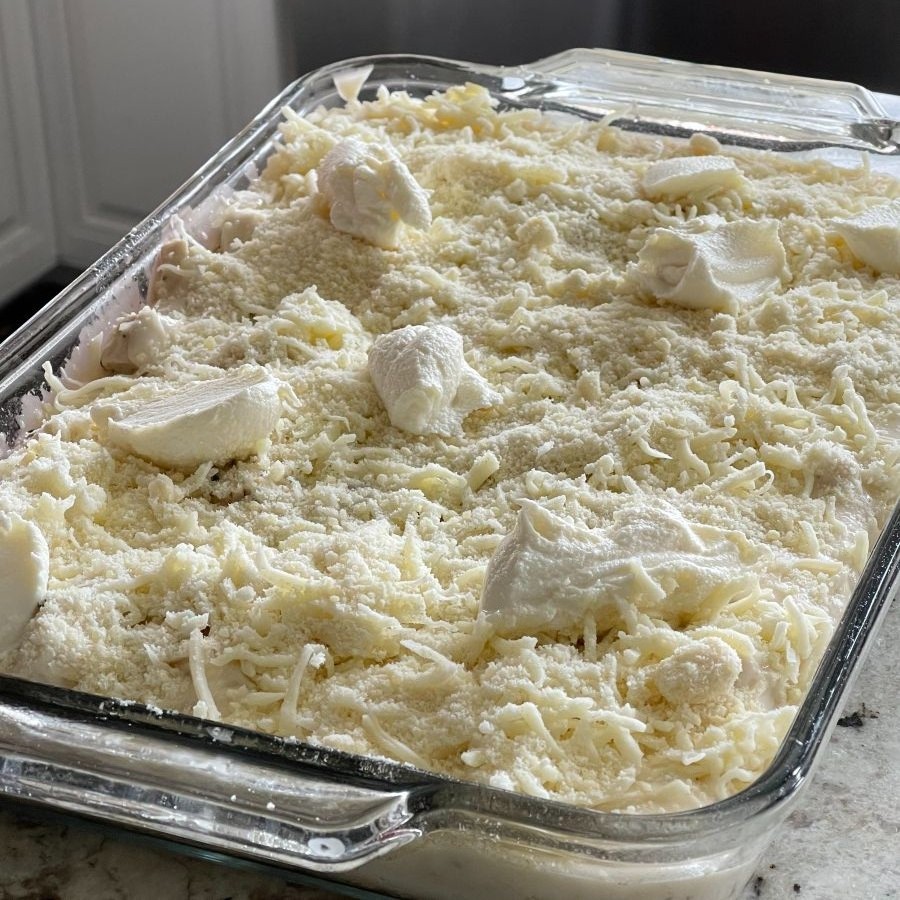chicken lasagna ready to bake