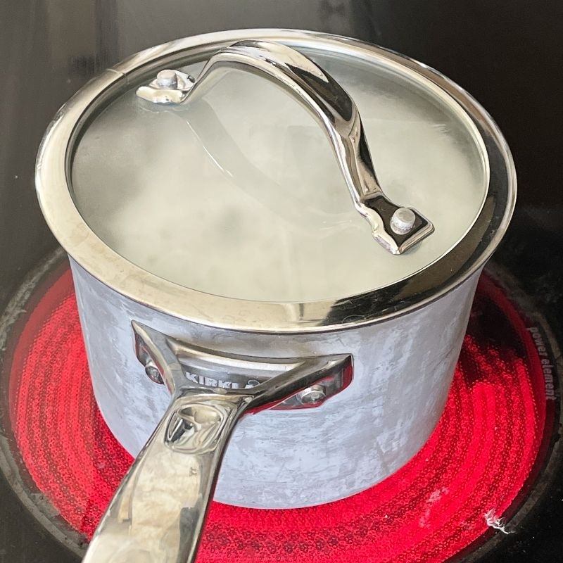 boiling rice