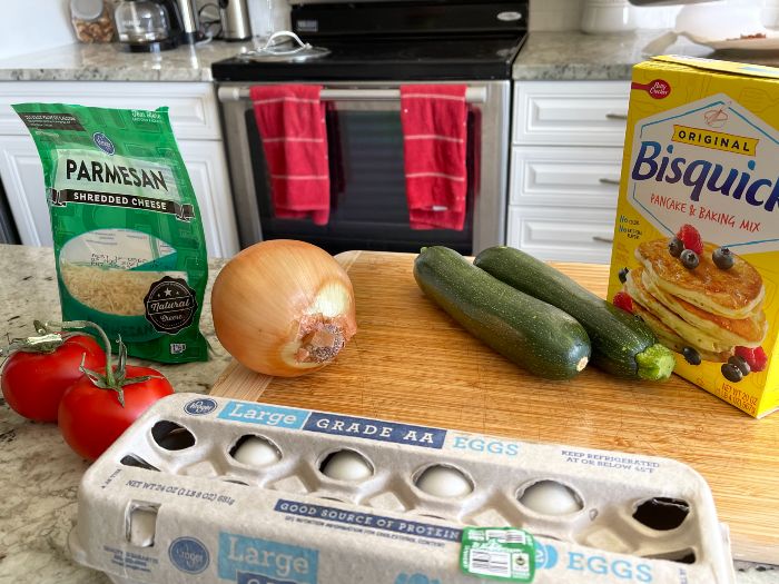 ingredients for zucchini pie