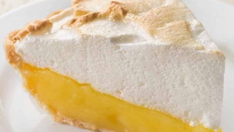 lemon meringue pie-single slice